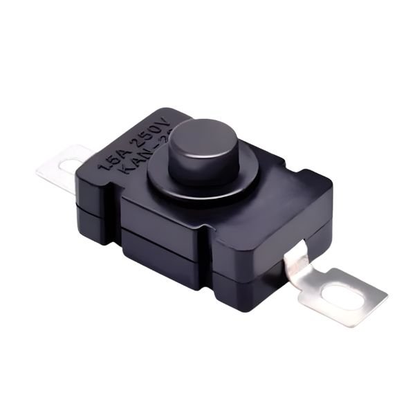 Mini Push Switch On/Off 250V 1.5A Self-Lock