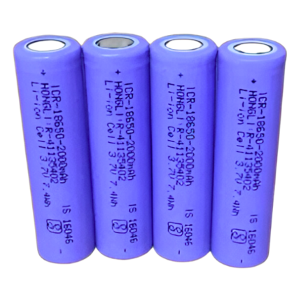 Hongli 3.7V 2000 mAh Lithium Ion 18650 Rechargeable Battery / 28 Grams