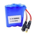 11.1V 2200MAH Lithium-ION Rechargeable Battery Pack with DC Jack Male & Female with DC jack connectors.