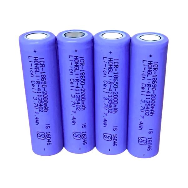 3.7V 2000 mAh Lithium Ion 18650 Rechargeable Cell battery