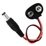 Durable Battery Snapper Connector 9V + DC Jack for stable power supply.
