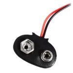 Durable Battery Snapper Connector 9V + DC Jack for stable power supply.