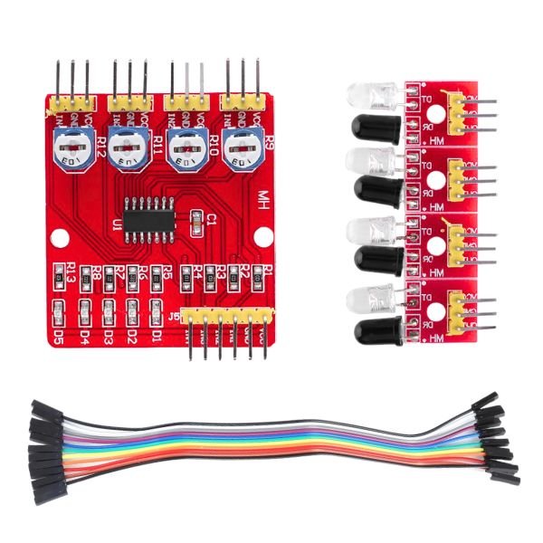 4 Channel IR Infrared Tracing Sensor Module for smart cars and robots