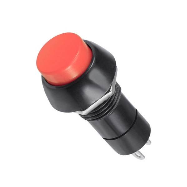 Red PBS-11B 2PIN 12mm No Lock Push Button Switch for Circuits