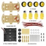 Create your own robot car using 4WD Double Layer Robot Car Chassis Kit