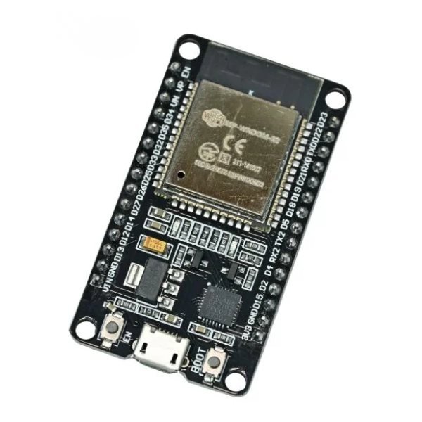 ESP32 WROOM Development Board front view showing microcontroller