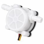 1/8 Inch Water Flow Sensor YF-S401 with hall effect paddle wheel housing and three-wire cable