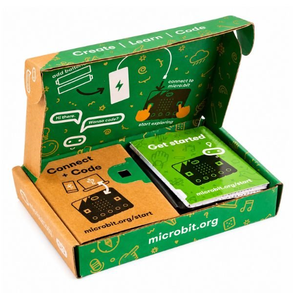 BBC MicroBit V2.2 STEM Education Kit front view with LED matrix