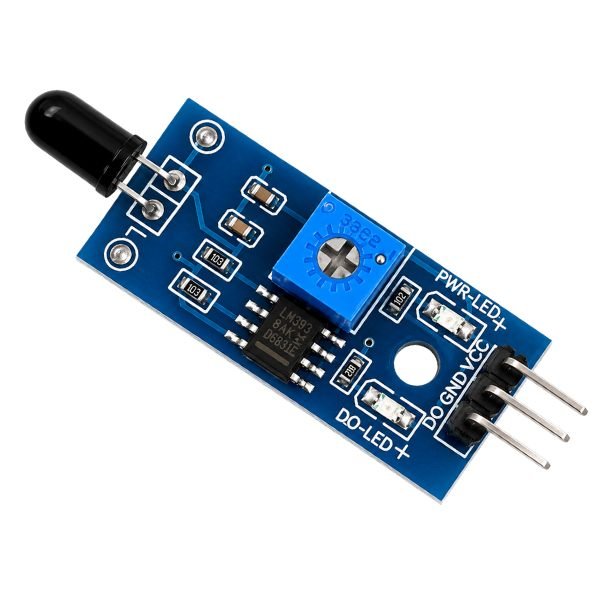Flame and Fire Sensor Module 3-Pin 60 degree front view