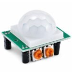 HC-SR501 PIR Motion Detector Sensor Module front view showing dome lens and pin header