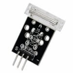 KY-031 Percussion Knocking Knock Sensor Module front view showing piezo element and 3-pin header