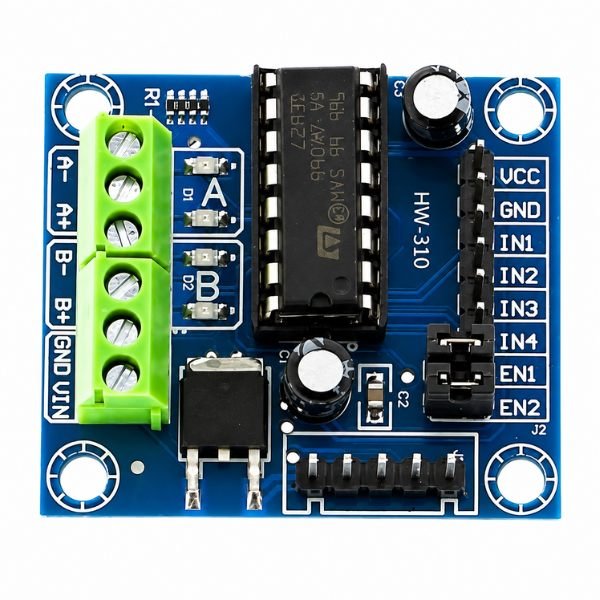 L293D 4 Channel DC Motor Driver H-Bridge front view