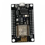 NodeMCU ESP8266 CH340 WiFi Development Board front view with micro USB and GPIO pins