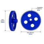 Plastic spur gear 55mm tooth with details