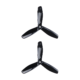 Black Propellers 6045(6X4.5) Three Blade Bullnose Polycarbonate Black 2CW+2CCW-1pairs(contain 3 blades)
