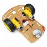 Robot car chassis kit BO motor 200 RPM mount close up