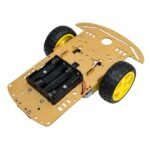 2WD chassis kit BO motor caster wheel layout top view