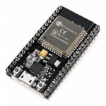 ESP32 38 Pin WiFi Bluetooth Development Board side view showing GPIO pins and USB interface