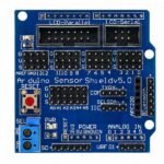 Sensor Shield V5.0 VCC GND Signal 2.54mm header pins layout top view