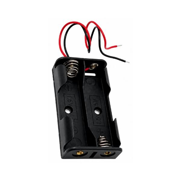 2 Slot AA battery holder front view