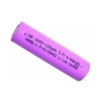 3.7V 1200mAh 18650 lithium rechargeable cell front view