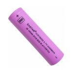 3.7V 2000mAh 18650 li-ion rechargeable cell front view