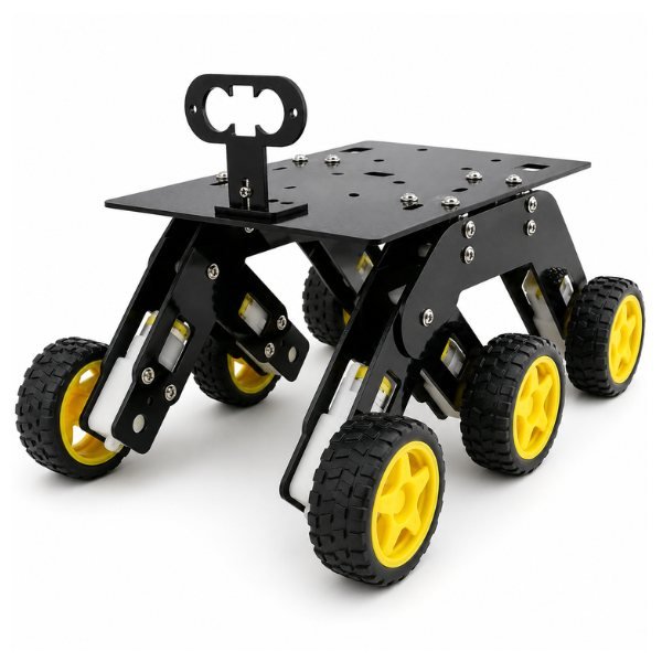 6 Wheel Tank DIY Robot Chassis Kit assembled front view