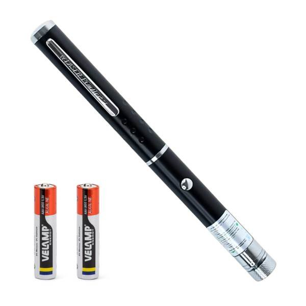 High-Power Green Laser Pointer Pen with 2 AA Batteries for presentations