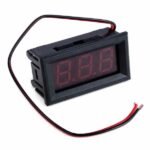 LED Display Digital DC Voltmeter 0.56 inch red LED front view showing live voltage reading