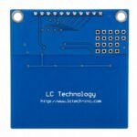 8 channel touch sensor back view showing PCB traces TTP226 IC and power pin connections