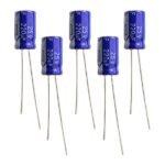 220µF 25V Electrolytic Capacitor for general-purpose electronics.