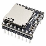 DF Player Mini MP3 Player Module serial port front view