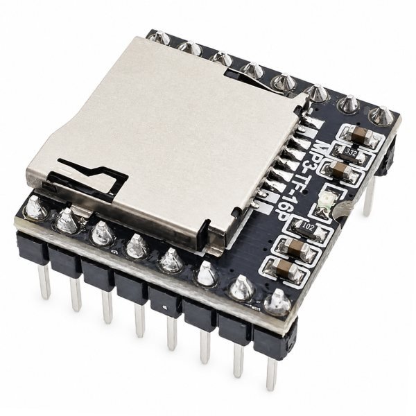 DF Player Mini MP3 Player Module serial port front view