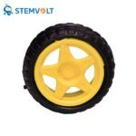 Robot Wheel 65mm for BO Gear Motor – durable yellow wheel