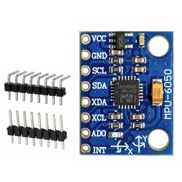 MPU-6050 Gyro And Accelerometer Sensor Module back view showing PCB traces and I2C pin labels