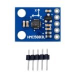 GY-273 HMC5883L Triple Axis Compass Magnetometer Sensor Module front view with pin header