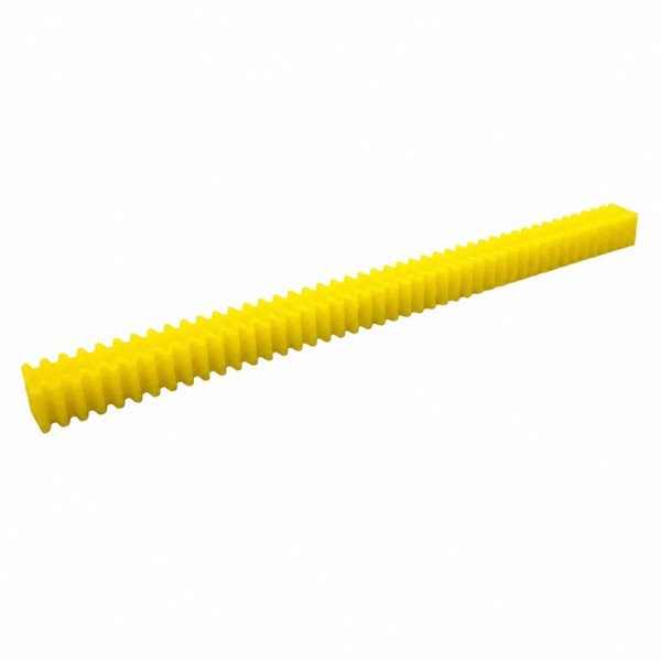 Plastic Double Sided Gear Rack 50 Teeth 230mm Yellow front