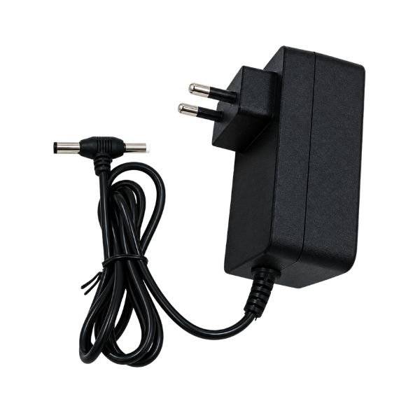 5V 2A Power Supply Adapter AC to DC dual male jack close view