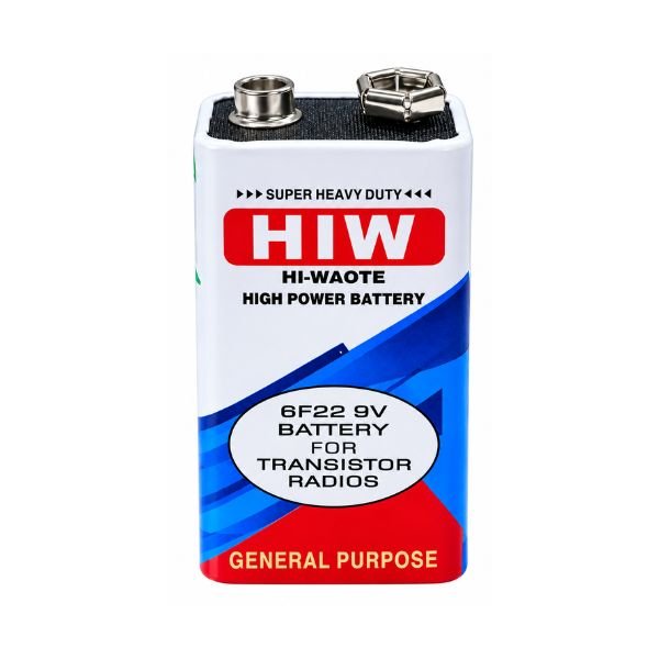 9v hiw battery front view