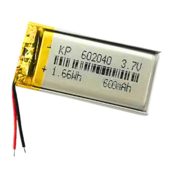 3.7V 600mAh Lithium Polymer Battery slim lightweight rechargeable cell