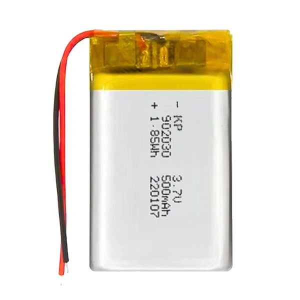 3.7V 500mAh Lithium Polymer Battery for robotics, IoT and DIY projects