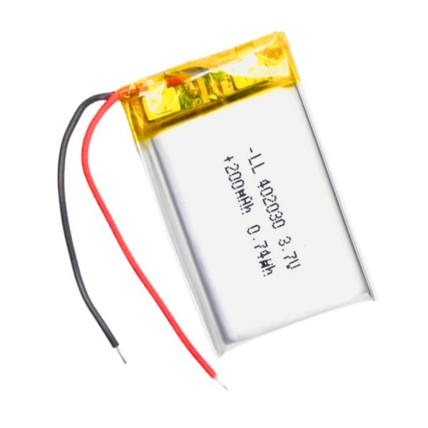 3.7V 200mAh Lithium Polymer Battery compact lightweight Li-Po cell