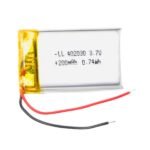 3.7V 200mAh Lithium Polymer Battery compact lightweight Li-Po cell