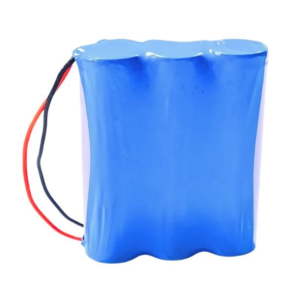 11.1V 2200mAh lithium-ion rechargeable battery with BMS for DIY electronics and RC models.