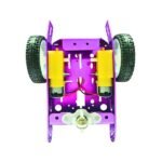 2WD aluminum smart robot car chassis kit for Arduino and robotics projects.