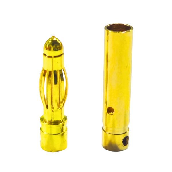 4 mm Gold Bullet Connector Male Female Pair for RC motor connections