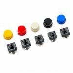 Tactile Push Button Switch Set with Colored Cap (Pack of 25 Pair) - Image 3