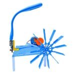 Hydro Energy DIY Kit assembled model with water wheel turbine, motor, and base setup for demonstration