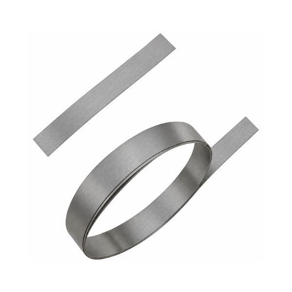 10mm nickel plated strip 1 meter front view