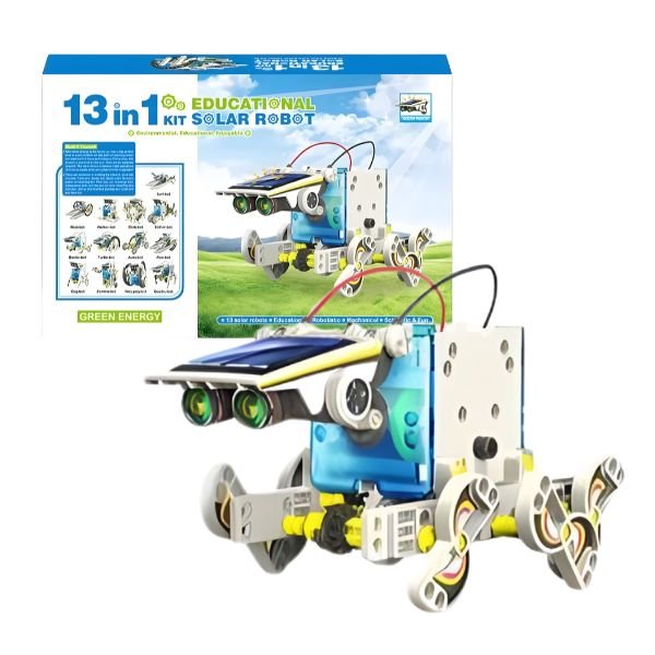 13 in 1 Solar Robot Kit for Kids Age 8+ | DIY STEM Educational Learning Kit
